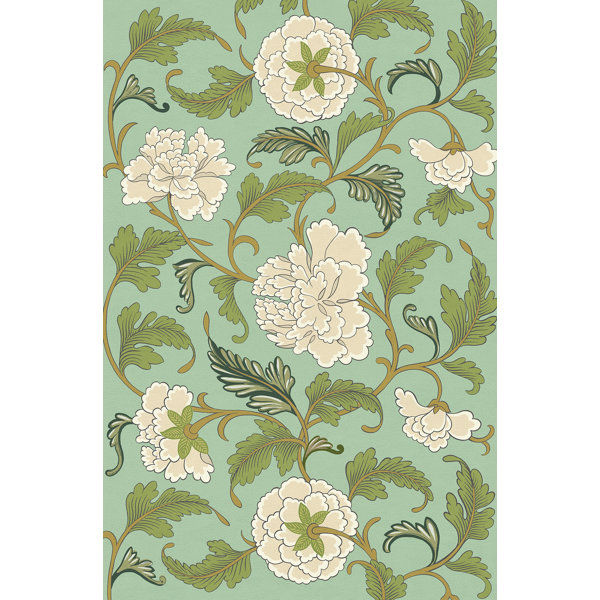 Red Barrel Studio® Haymark Vinyl Green/Gray/Cream Rug Wayfair